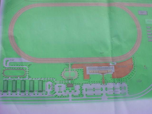 Atrist's concept of Beaumont Park Race Track, St. Kitts