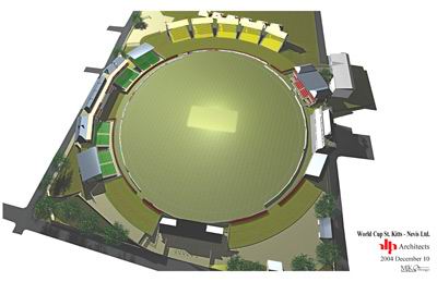 Artist's impression of new Warner Park Staduium