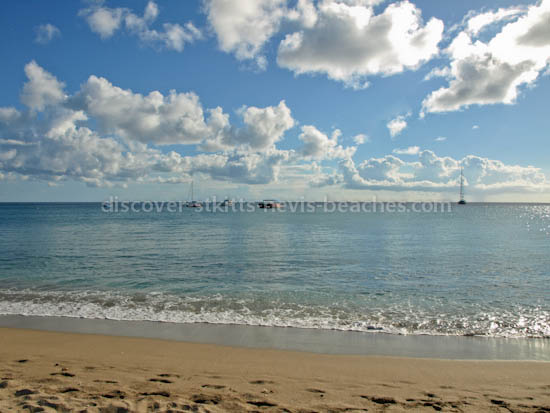 Calm waters at South Frigate Bay Beach, St Kitts