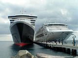 Photo 3: Close up shots of Sun Princess and Queen Mary 2