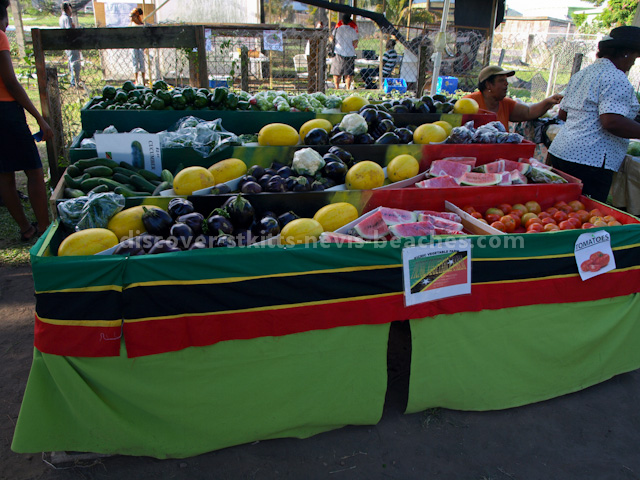 Farmer's stall at the 2013 St Kitts Agriculture Open Day