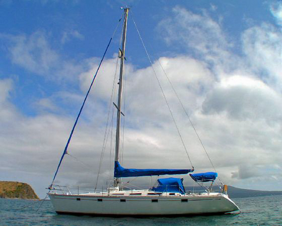 Photo of sailing sloop Sea Dreamer owned by Captain Les Windley.