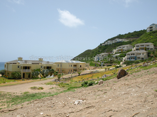 Beachfront and hillside condominiums and villas in Frigate Bay, St Kitts