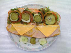 St Kitts Food Photo - sandwich from AVEC Sandwich and Cake Decorating Competition.