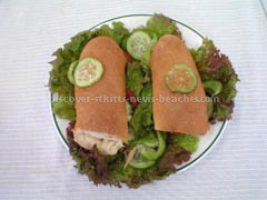 St Kitts Food Photo - sandwich from AVEC Sandwich and Cake Decorating Competition.