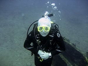 St Kitts scuba diving photo of Terry Crookes PADI ICD Staff Instructor