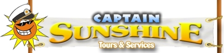 St Kitts tours and island safaris with Captain Sunshine Tours. Captain Sunshine Tours header image.