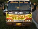 St Kitts tours with David Swanston of Poinciana Tours. St Kitts photo of Poinciana Tours open air safari jeep