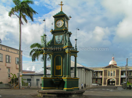 The Berkley Memorial in the Circus in downtown Basseterre, St. Kitts