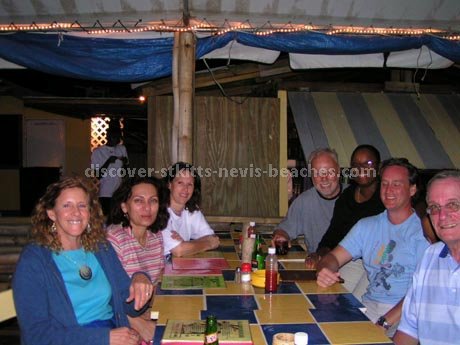 Photo of St Kitts Nevis forum members at Mr. X Shiggiddy Shack in Frigate Bay