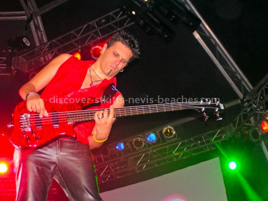 Guitarist performing at the St Kitts Music Festival