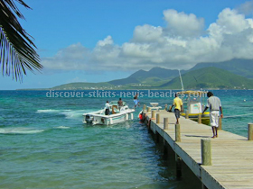 Jetty at Turtle Beach in St. Kitts