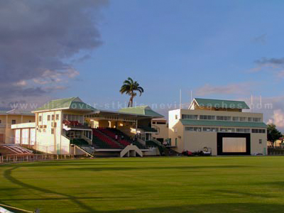 Players Pavilion and Media Center at the new Warner Park Cricket Stadium in St. Kitts