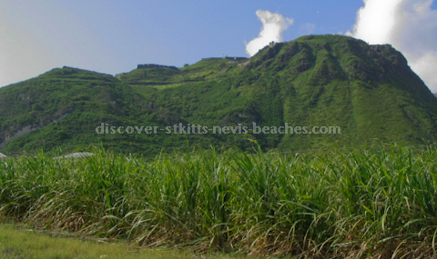 Brimstone Hill Fortress as seen from the island main road Brimstone Hill Fortress as seen from the island main road.