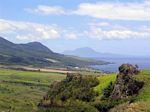 View towards Nevis from Brimstone Hill Fortress National Park, St. Kitts 