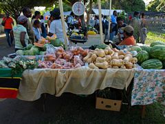 Farmer's stall at 2013 St Kitts Agriculture Open Day