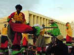 Photo of Mansion Bull in Action folklore troupe in St. Kitts.