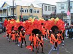 Photo of children enjoying themselves in their very own 2004 - 2005 Children's Carnival Parade in St. Kitts